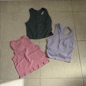 2 Athletic Ribbed Tank Top 1 Free People (pink) - Pink, Purple, Green